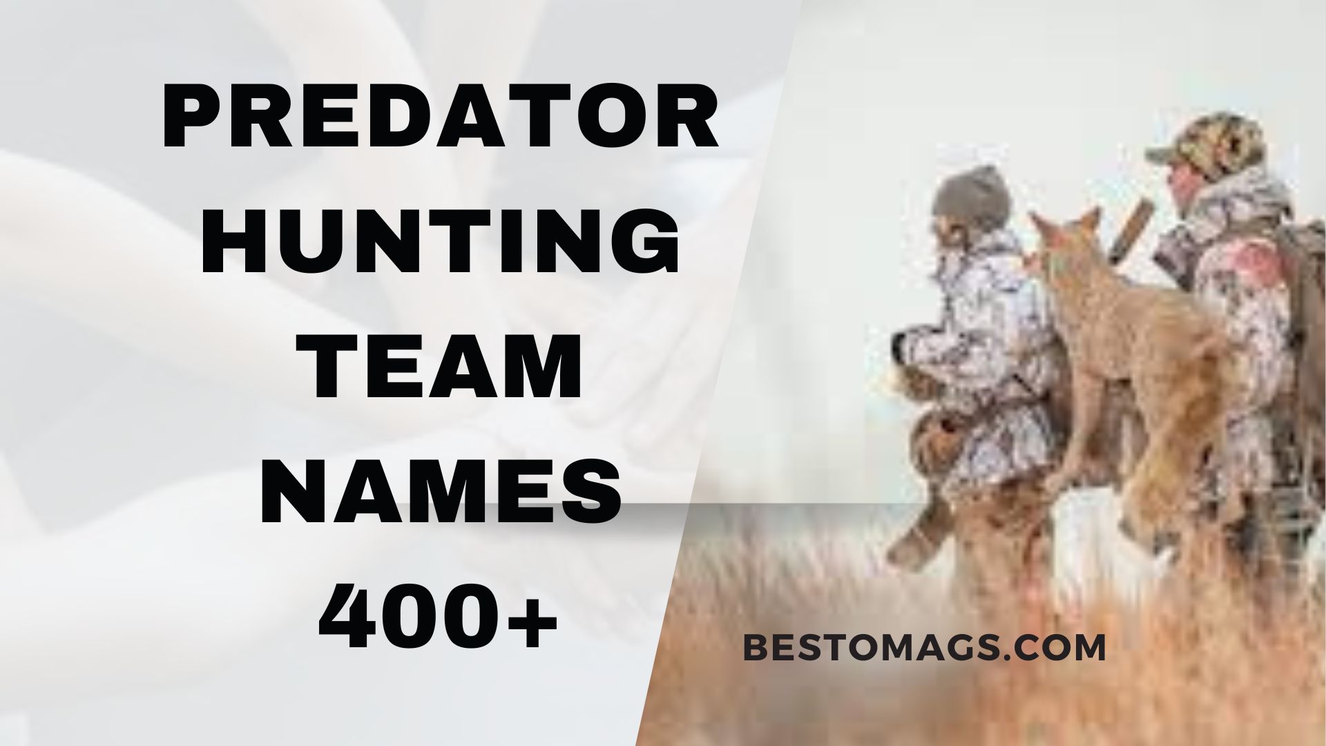 Predator Hunting Team names 400+