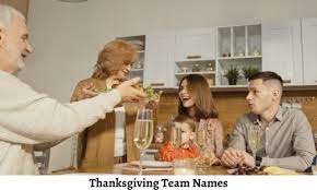 Thanksgiving Trivia Team names 