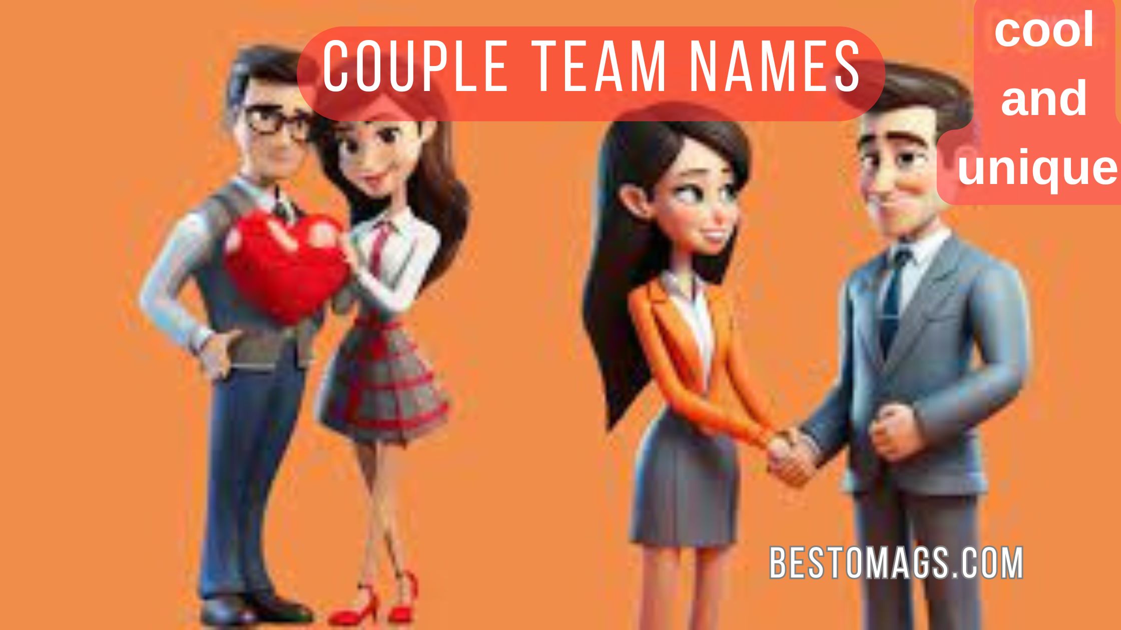 470+ cool and unique Couple Team Names