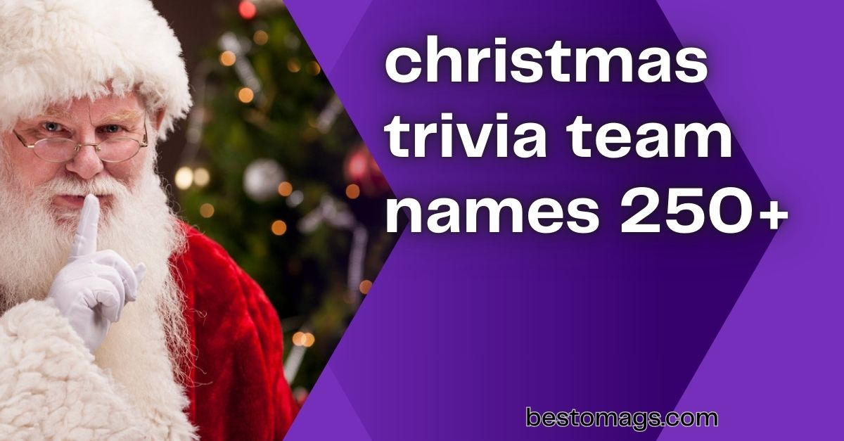 christmas trivia team names 250+