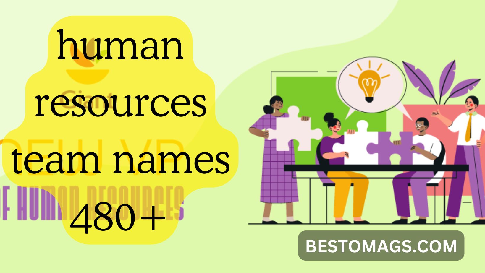 human resources team names 480+