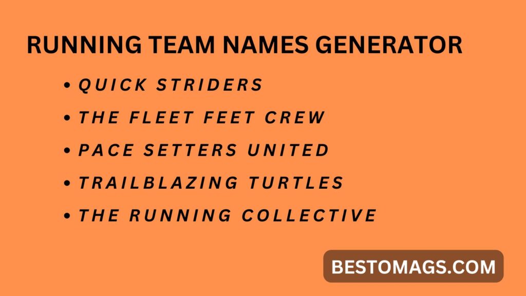 running team names 