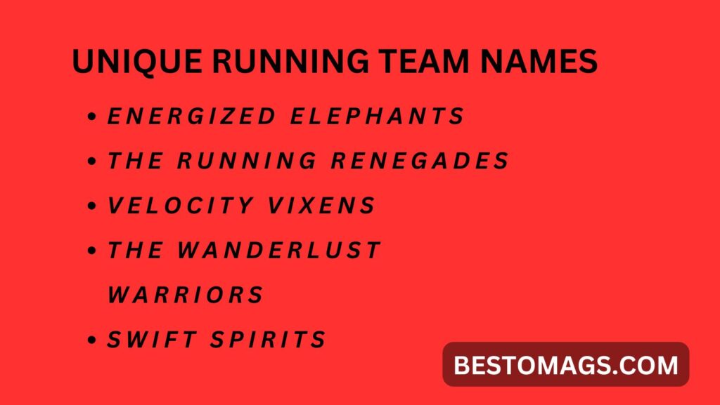 running team names 