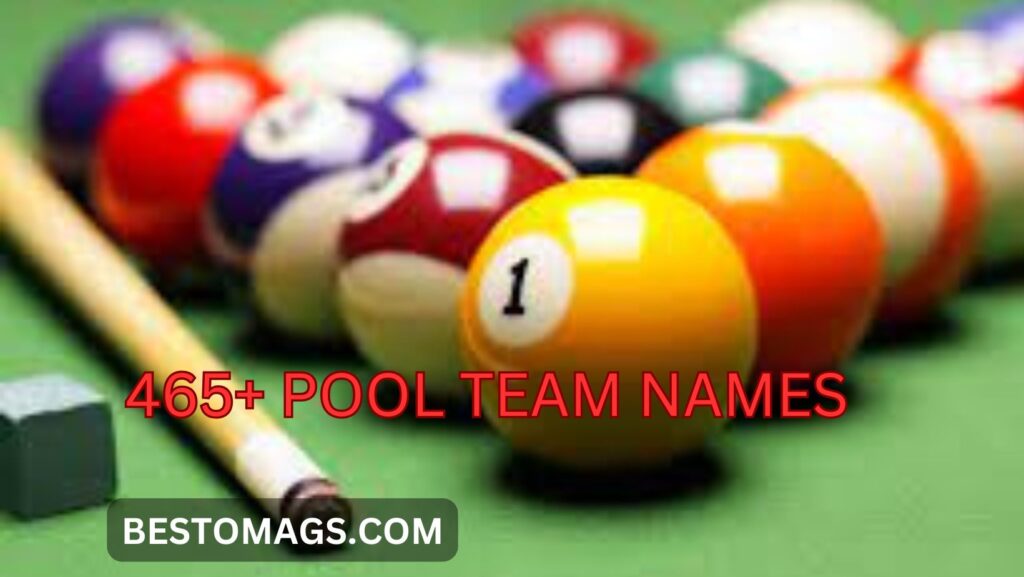 465+ cool and funny pool team names