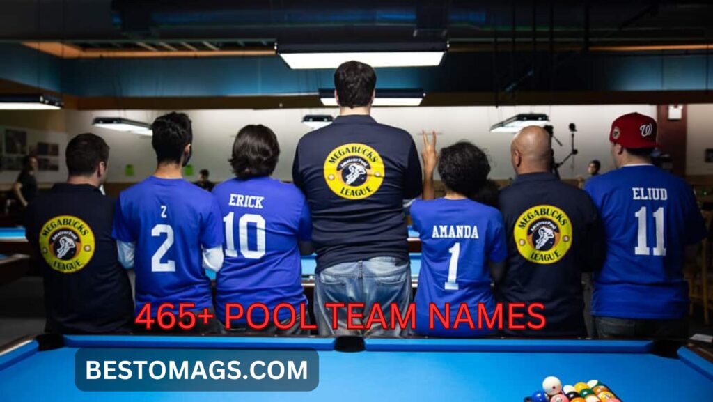 465+ cool and funny pool team names