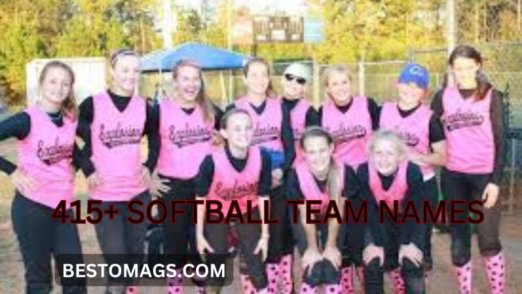 415+  unique and catchy Softball Team names